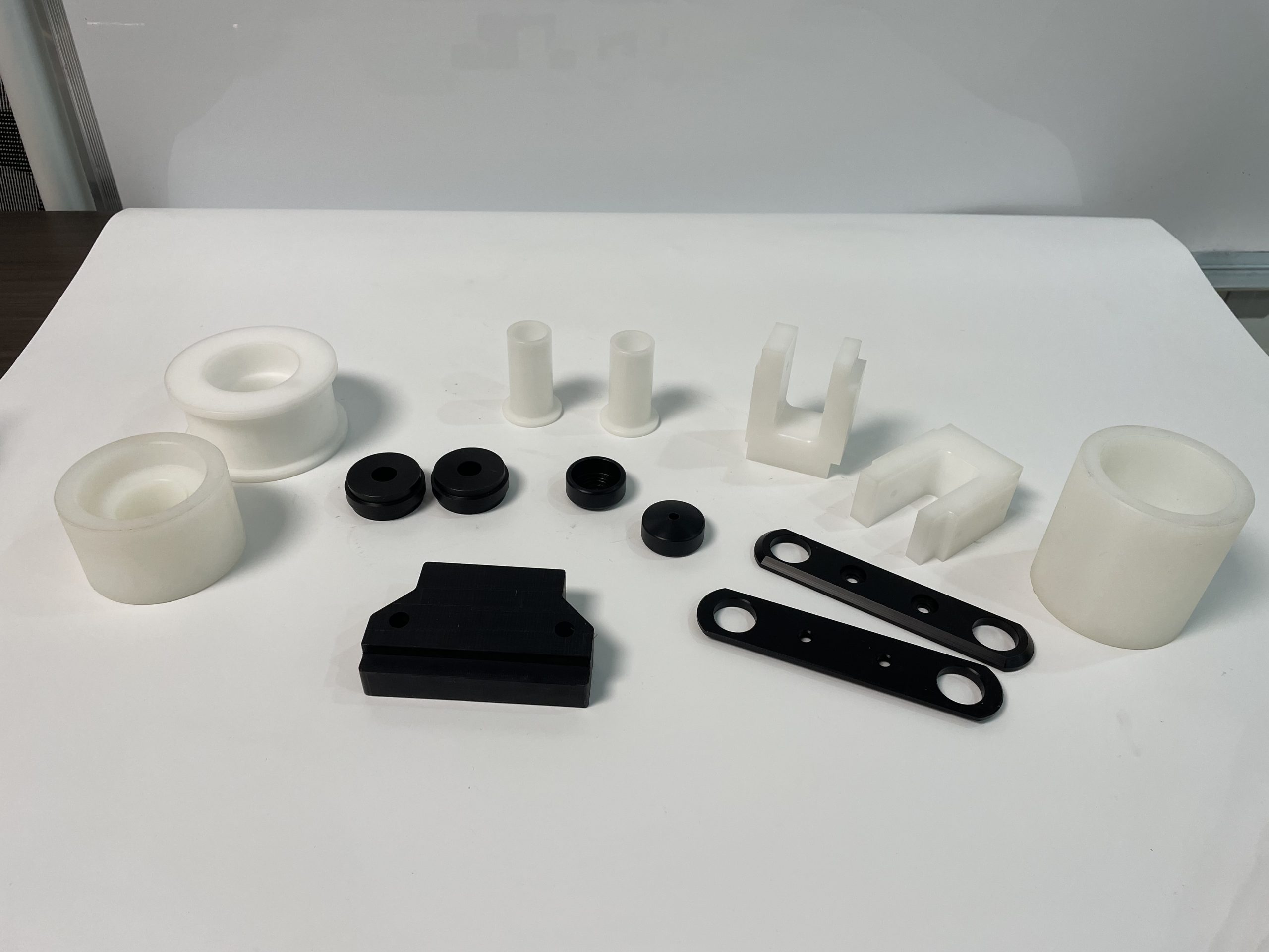 CNC machining engineering plastic parts including PA6G and POM